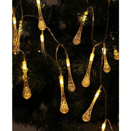 LED-zonneslinger met schemersensor 20xLED/0,72W/1,2V 600 mAh 4,7m IP44