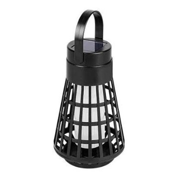 LED zonneverlichting met sensor 2-in-1 LED/1W/3,7V IP54 300 mAh zwart
