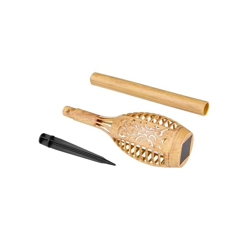 LED-zonnelamp MINISPARK BAMBOO LED/1,8W/5,5V IP44 600 mAh beige