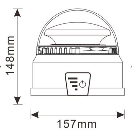 LED Zwaailicht LED/12-24V IP65 + afstandsbediening