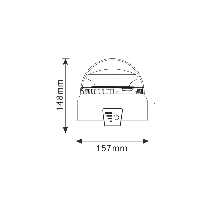 LED Zwaailicht LED/12-24V IP65 + afstandsbediening