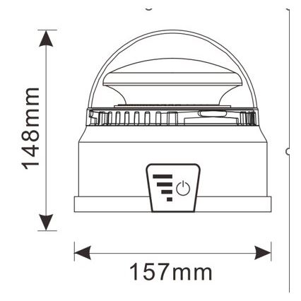 LED Zwaailicht LED/12-24V IP65