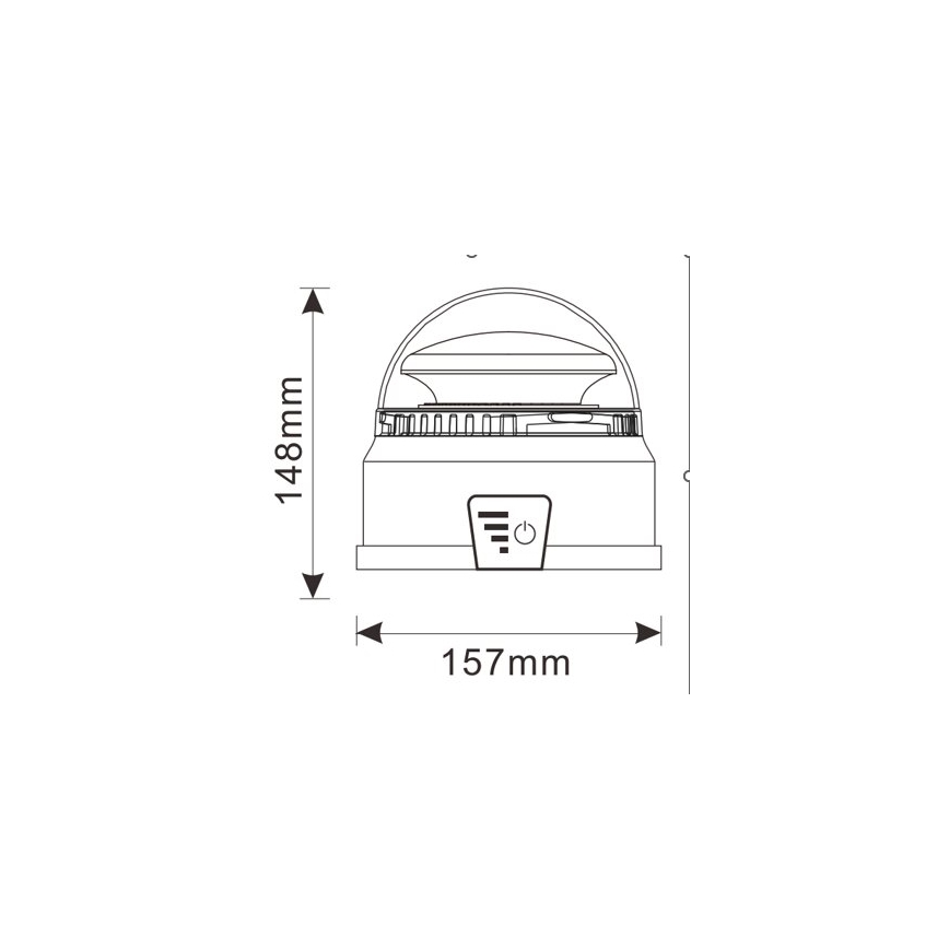 LED Zwaailicht LED/12-24V IP65