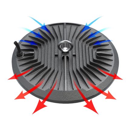 LED Zwaar technisch licht HIGHBAY LED/100W/230V 4500K IP65 grijs