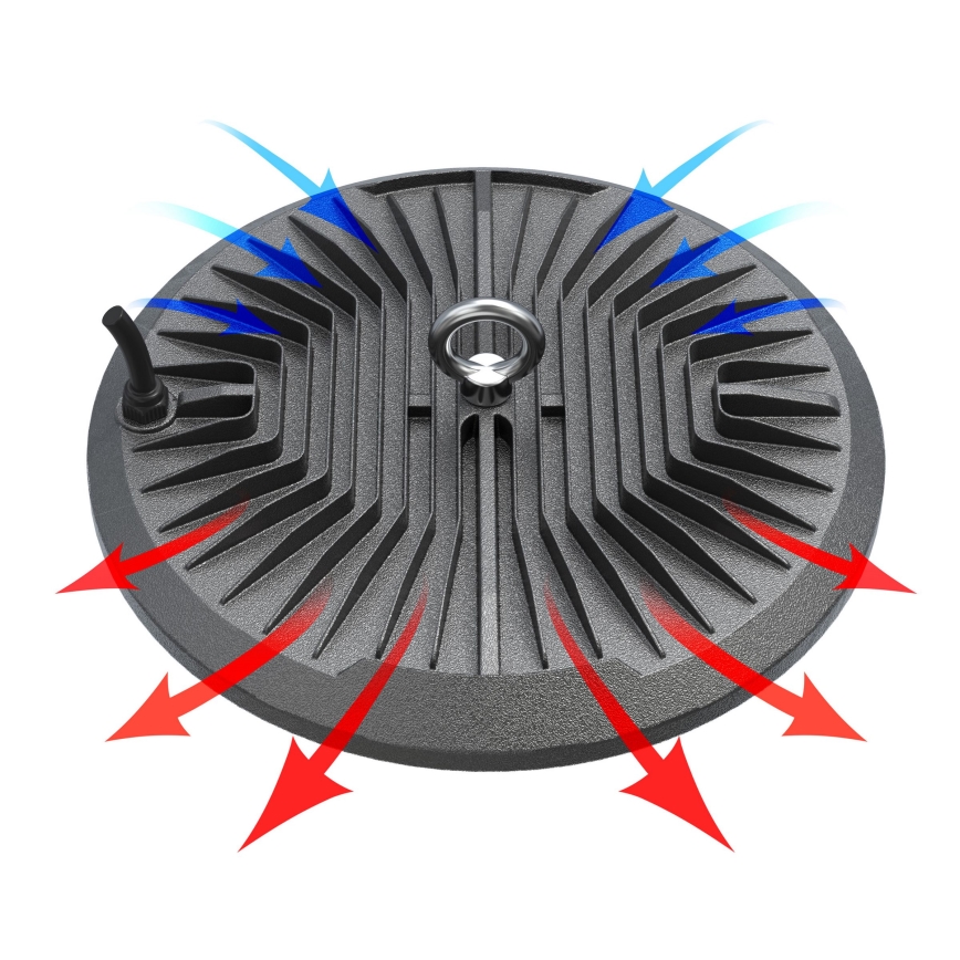 LED Zwaar technisch licht HIGHBAY LED/100W/230V 4500K IP65 grijs