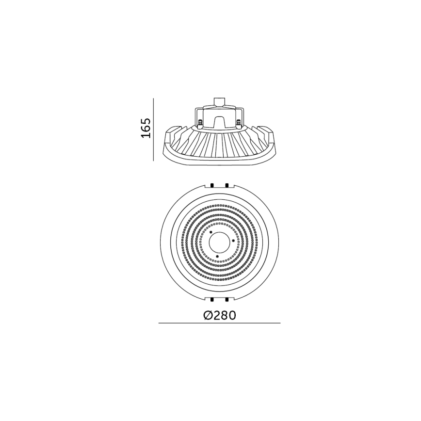 LED Dimbaar technical heavy-duty lamp NINA HIGHBAY LED/110W/230V 4000K IP65