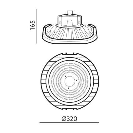 LED Dimbaar technical heavy-duty lamp NINA HIGHBAY LED/200W/230V 4000K IP65