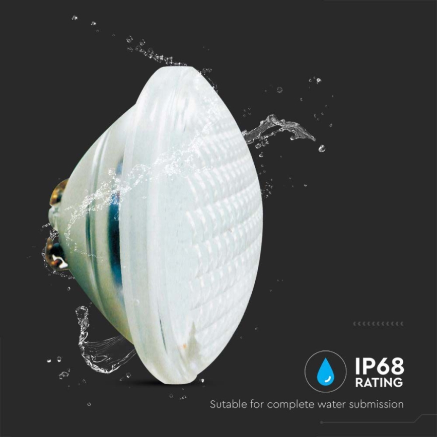 LED Zwembad lamp LED/18W/12V IP68 6500K