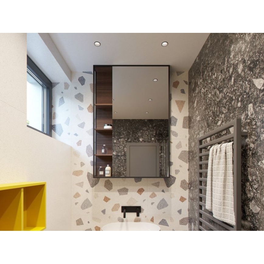 LED2 - Badkamer LED Inbouw Spot RAY LED/10W/230V zwart IP44