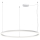 LED2 - Dimbare LED hanglamp aan een koord CIRCLE LED/80W/230V 3000K/4000K diameter 100 cm wit
