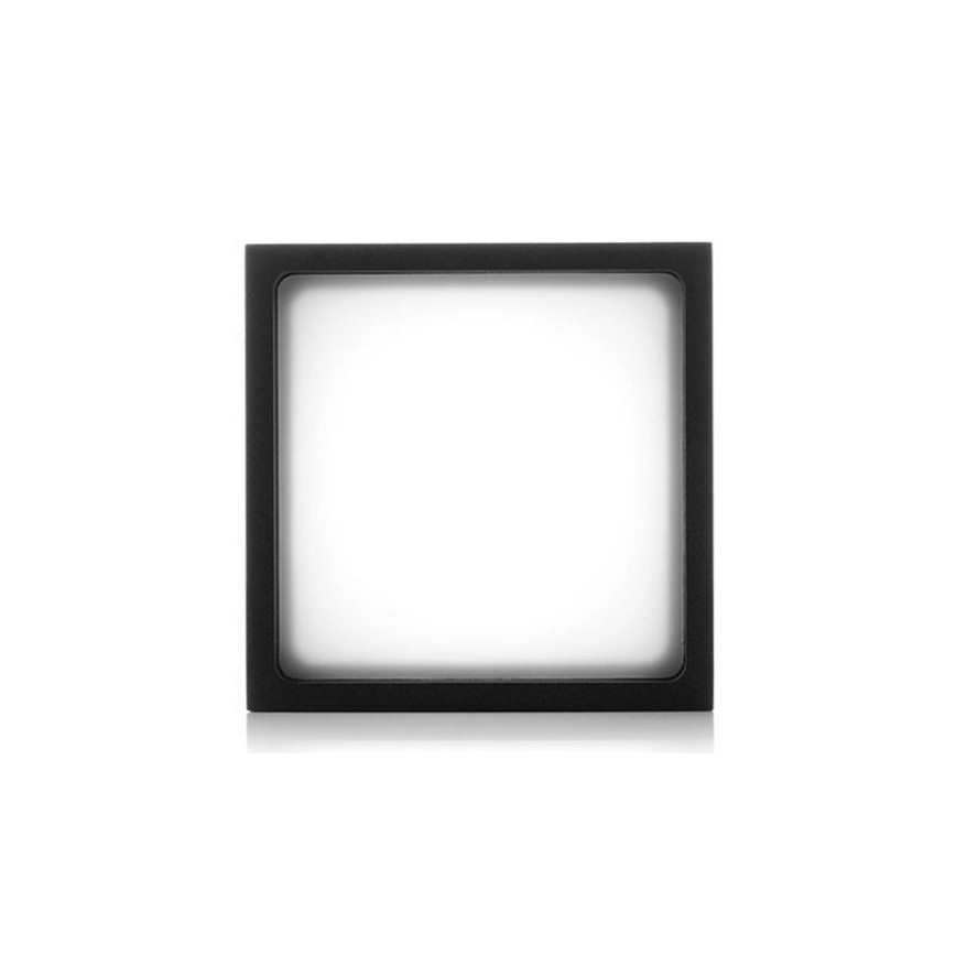 LED2 - LED Antraciete Buiten plafondlamp CUBE LED / 12W / 230V IP54