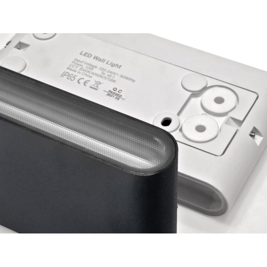 LED2 - LED Buiten wandlamp FLAT 2xLED/3W/230V IP65 3000K/4000K/5700K wit
