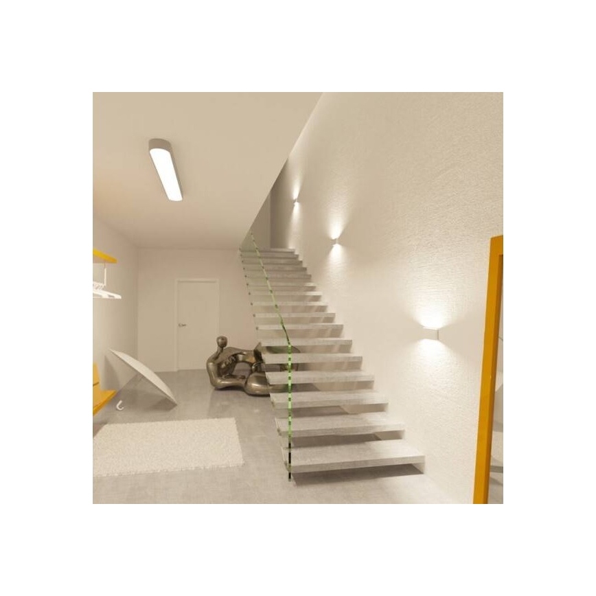 LED2 - LED Buiten wandlamp FLAT 2xLED/5W/230V IP65