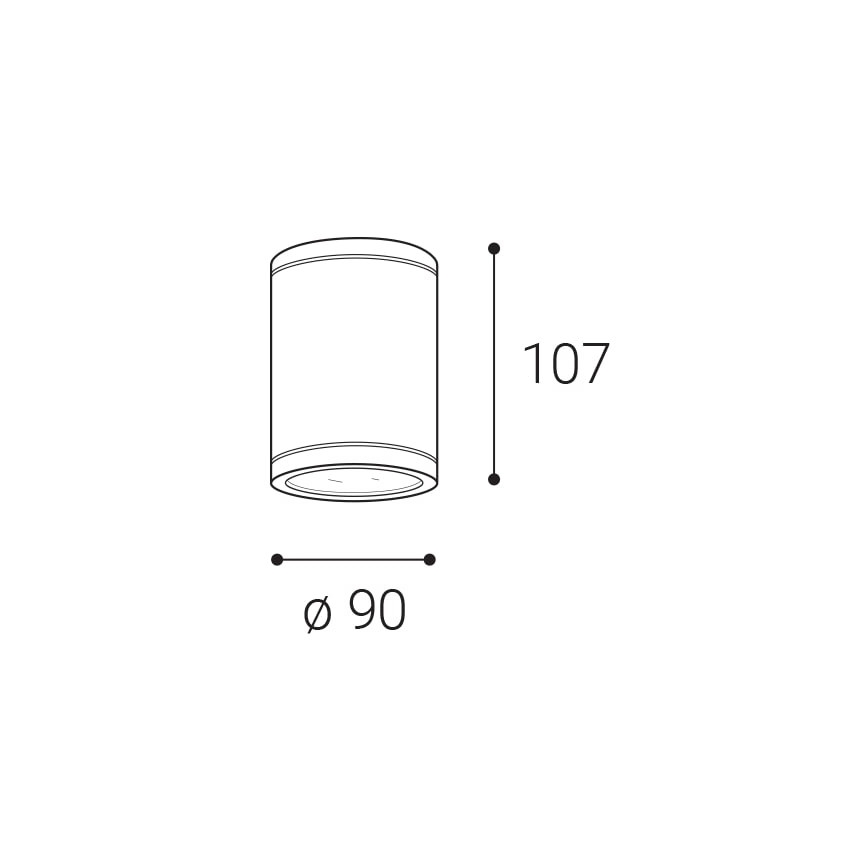 LED2-LED Buitenspot TUBO LED/10W/230V IP65 3000K/4000K/5700K zwart
