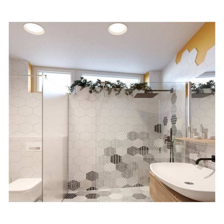 LED2-LED Dimbare badkamer inbouwspot ZETA LED/10W/230V 3000K IP44