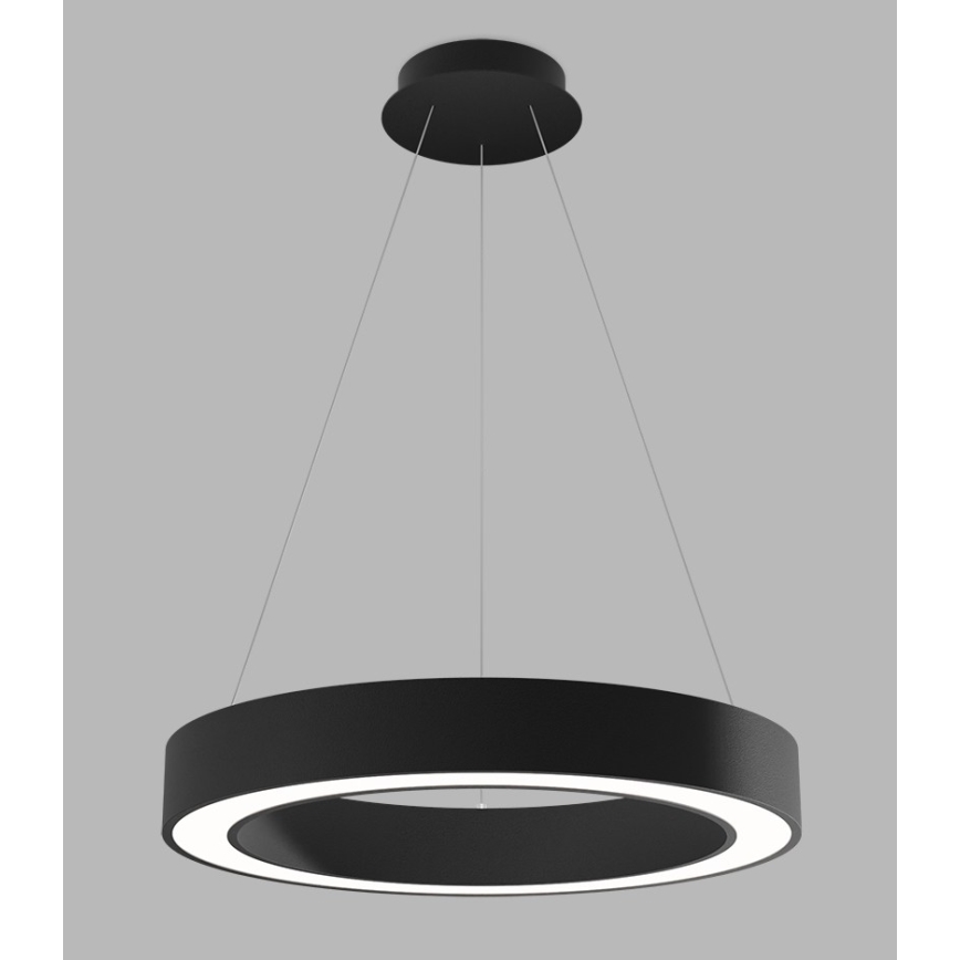 LED2 - LED dimbare kroonluchter aan snoer SATURN LED/50W/230V 3000K/4000K zwart