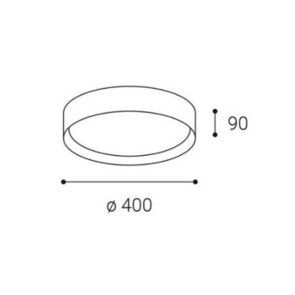 LED2 - LED dimbare plafondlamp MILA LED/30W/230V