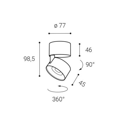 LED2 - LED dimbare spot KLIP ON LED/11W/230V