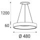 LED2 - LED Hanglamp aan een koord BELLA LED/40W/230V 3000/4000K wit