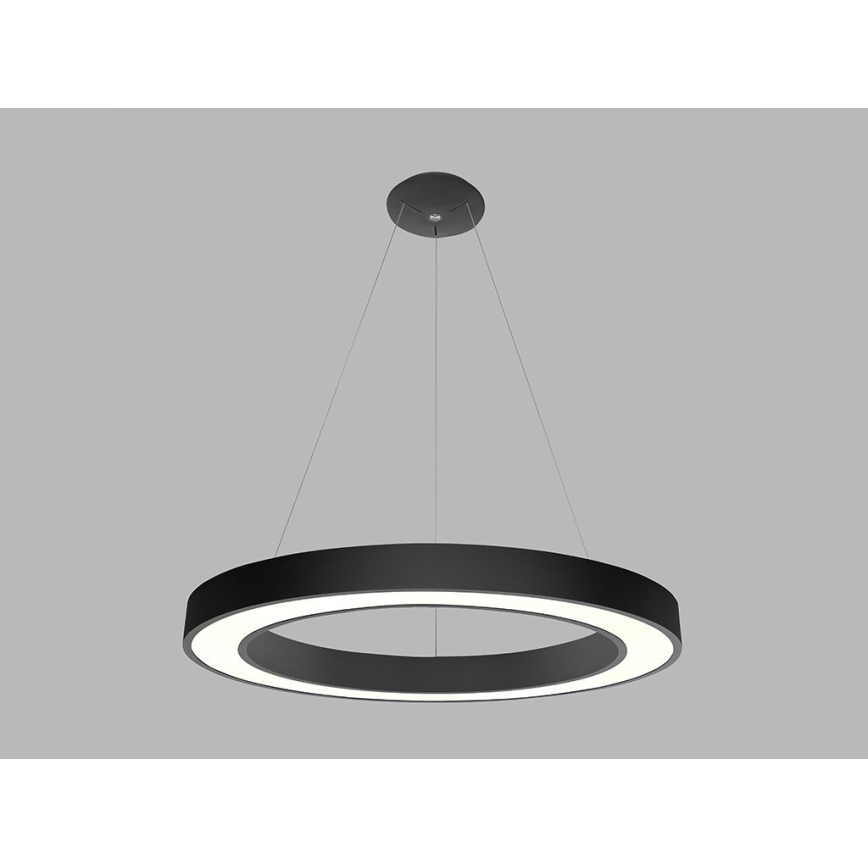 LED2 - LED Hanglamp aan een koord SATURN LED/80W/230V 3000K diameter 80 cm zwart
