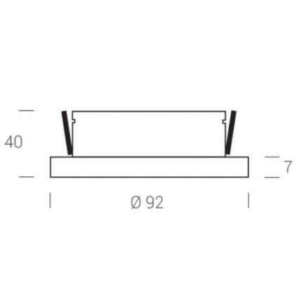 LED2 - LED Inbouw Spot STATIC LED/7W/230V IP44