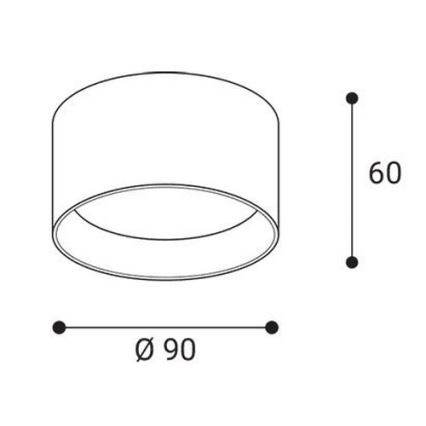 LED2 - LED-inbouwspot ZETA ON LED/8W/230V 3000/3500/4000K Ø 9 cm wit