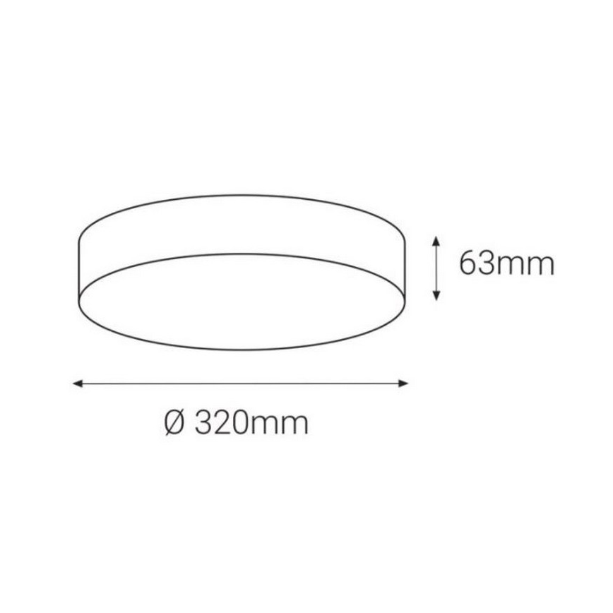 LED2 - LED Plafond Lamp voor Buiten met Sensor DRUM LED/21W/230V IP65 3000K/4000K/6500K