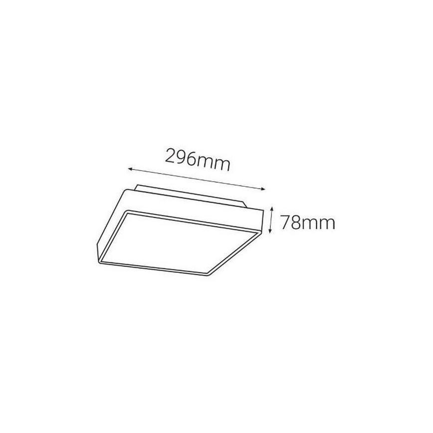 LED2 - LED Lamp voor Buiten met Sensor SOLO  LED/16W/230V 3000/4000/6500K IP65