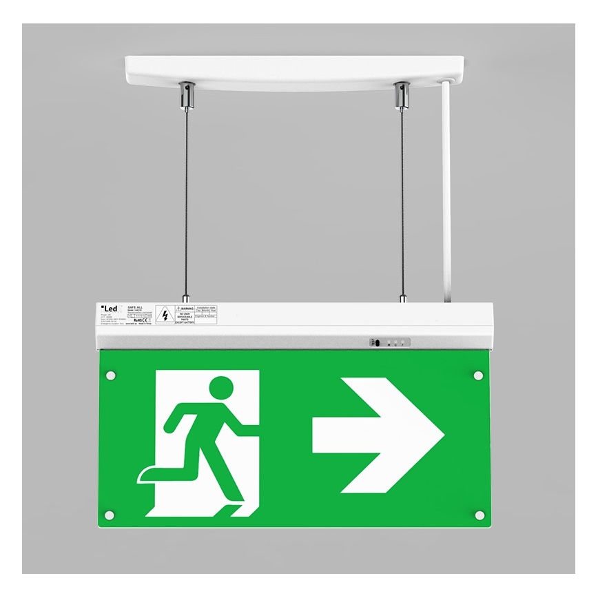 LED2 - LED Noodverlichting SAFE ALL LED/2W/3.6V 6000K IP40