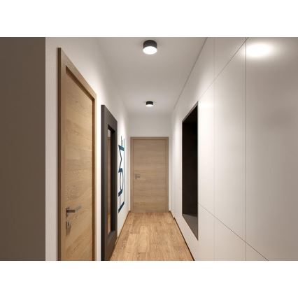 LED2 - LED Plafond Lamp BUTTON LED/17W/230V antraciet