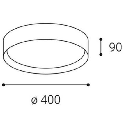 LED2 - LED Plafond Lamp MILA LED/30W/230V 3000/4000K