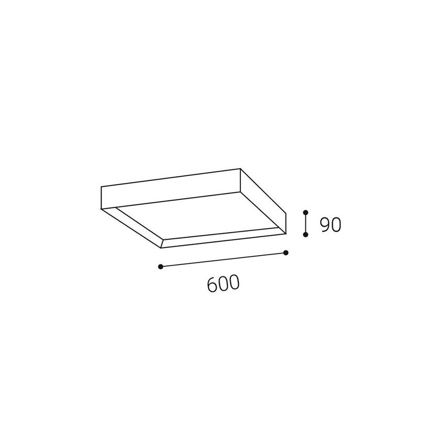 LED2 - LED Plafond Lamp MILO LED/60W/230V 3000/4000K