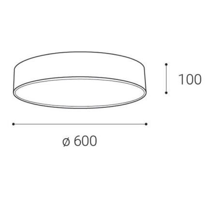 LED2 - LED Plafond Lamp MONO LED/60W/230V 3000/4000K wit