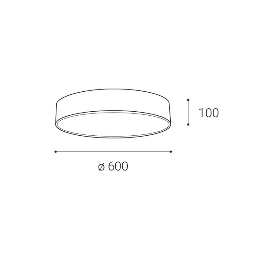 LED2 - LED Plafond Lamp MONO LED/60W/230V 3000/4000K wit