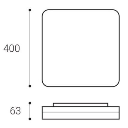 LED2 - LED Plafond Lamp SQUARE II LED/30W/230V 3000/4000/5700K IP54