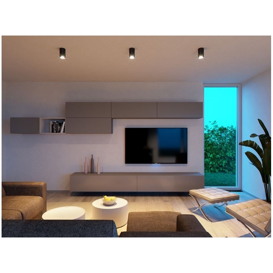 LED2 - LED Plafond Lamp TUBUS LED/9W/230V zwart