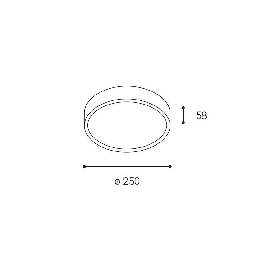 LED2 - LED Plafond Lamp voor Buiten MIRA LED/18W/230V IP65 wit