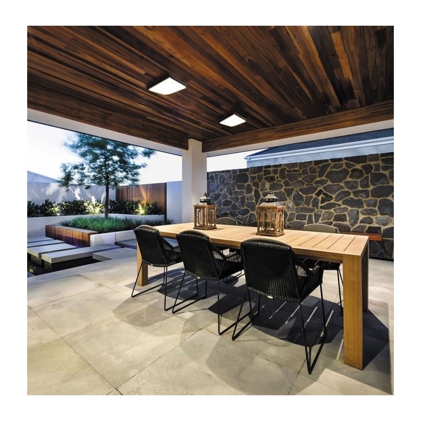 LED2 - LED Plafond Lamp voor Buiten QUADO LED/10W/230V antraciet IP54