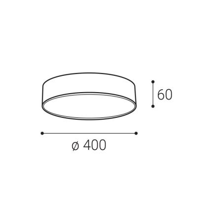 LED2 - LED Plafondlamp MONO LED/30W/230V 3000K/4000K zwart