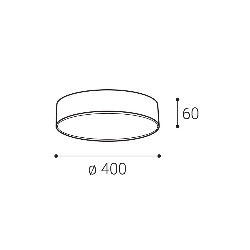 LED2 - LED Plafondlamp MONO LED/30W/230V 3000K/4000K zwart