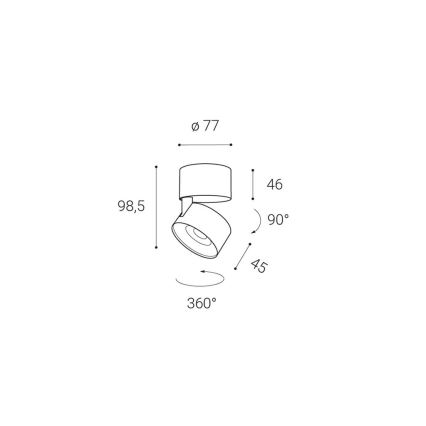 LED2 - LED spot KLIP ON LED/11W/230V