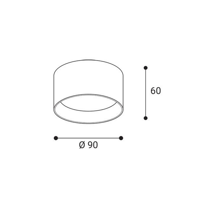 LED2 - LED-spot ZETA ON LED/8W/230V 3000/3500/4000K Ø 9 cm zwart
