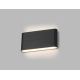 LED2 - LED Wand Lamp voor buiten FLAT 2xLED/6W/230V antraciet IP54