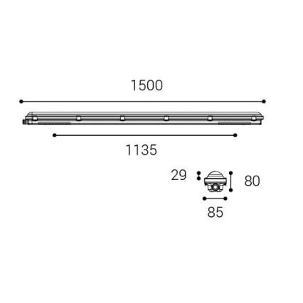 LED2 - LED Werklamp DUSTER LED/52W/230V IP66