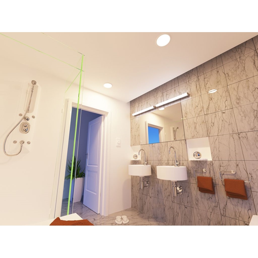 LED2 - LED Badkamer inbouw plafondlamp SLIM LED/10W/230V IP43 CRI 90