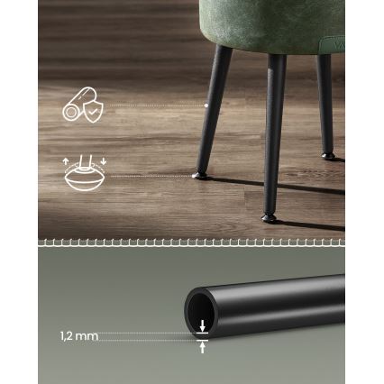 Lederen poef CORE groen