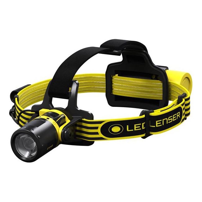 Ledlenser EXH8 - Dimbare LED-hoofdlamp LED/3xAA IP66 180 lm 40 h geel