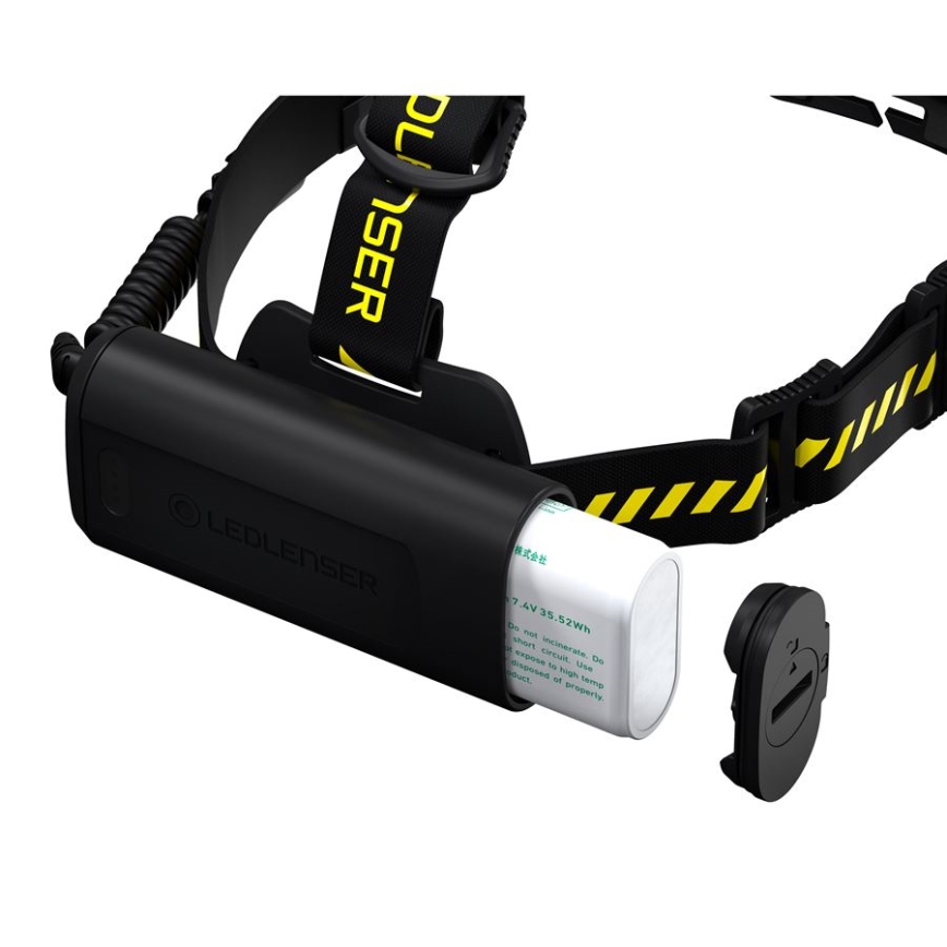 Ledlenser H15R WORK - Dimbare, oplaadbare LED-hoofdlamp LED/4800 mAh IP67 2500 lm 70 h zwart