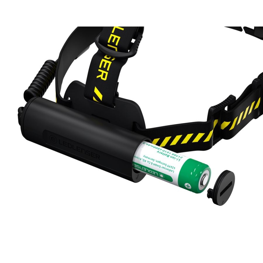 Ledlenser H7R WORK - dimbare oplaadbare LED-hoofdlamp, 4800 mAh, IP67, 1000 lm, 60 h, zwart