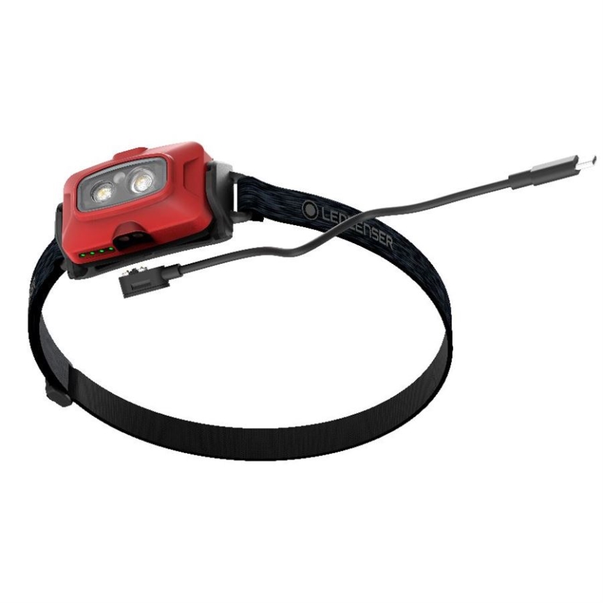 Ledlenser HF4R Core - Dimbare oplaadbare LED-hoofdlamp LED/1000 mAh IP68 500 lm 35 uur rood